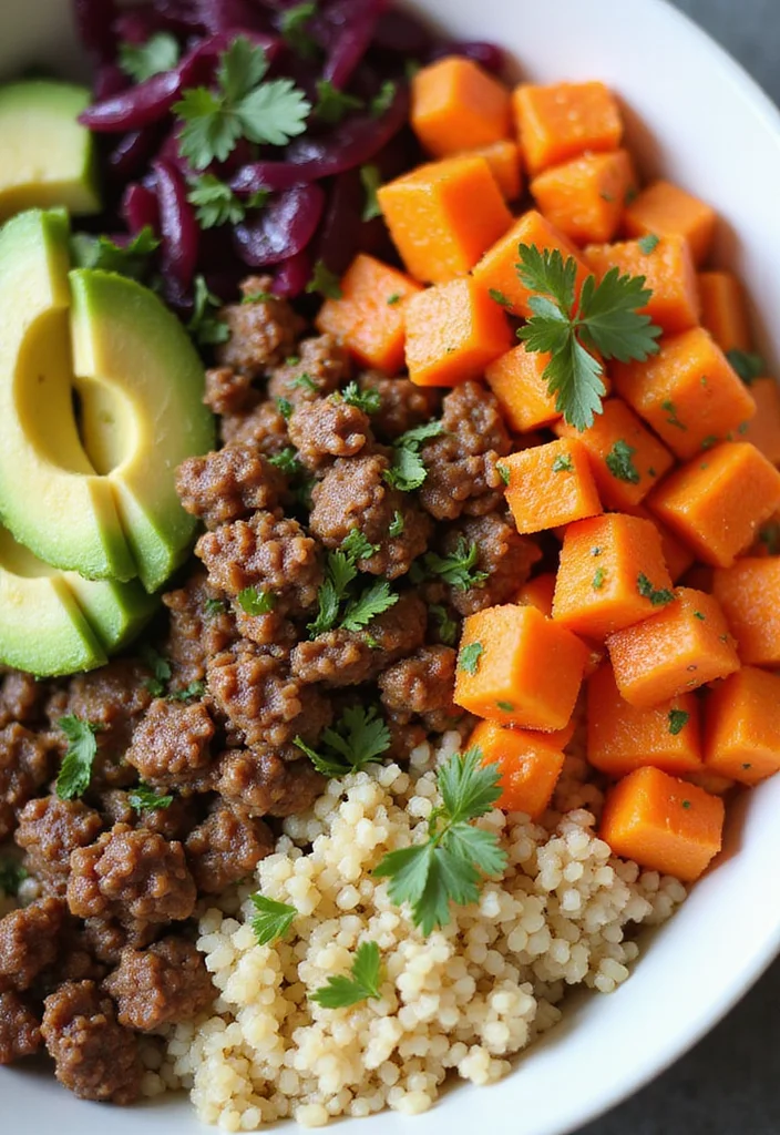 13 Ground Beef Recipes Healthy Recipes Everyone Is Searching For - 3. Healthy Beef and Quinoa Bowl 1