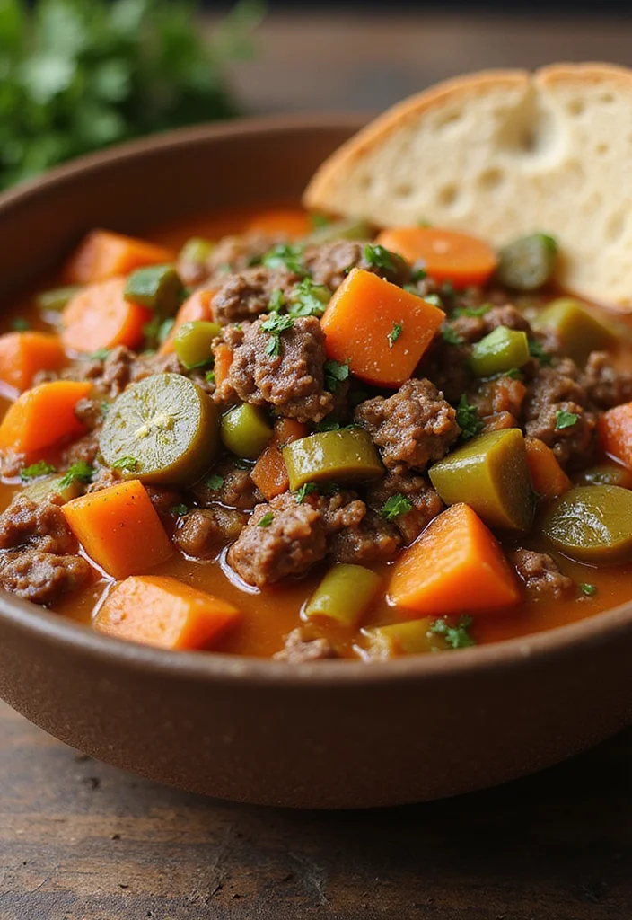 13 Ground Beef Recipes Healthy Recipes Everyone Is Searching For - 9. Ground Beef and Vegetable Soup 1
