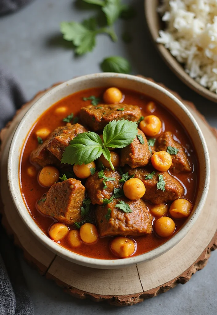 13 Must-Try Beef Curry Slow Cooker Dishes for Busy Nights - 11. Spicy Beef Curry with Chickpeas 1