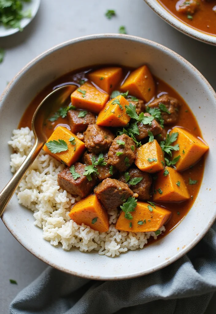13 Must-Try Beef Curry Slow Cooker Dishes for Busy Nights - 7. Beef Curry with Sweet Potatoes 1