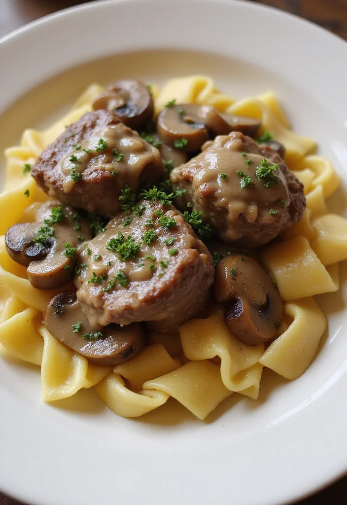 14 Beef Cheeks Slow Cooker Recipes Everyone Is Searching For - 13. Beef Cheeks with Creamy Mushroom Sauce 1