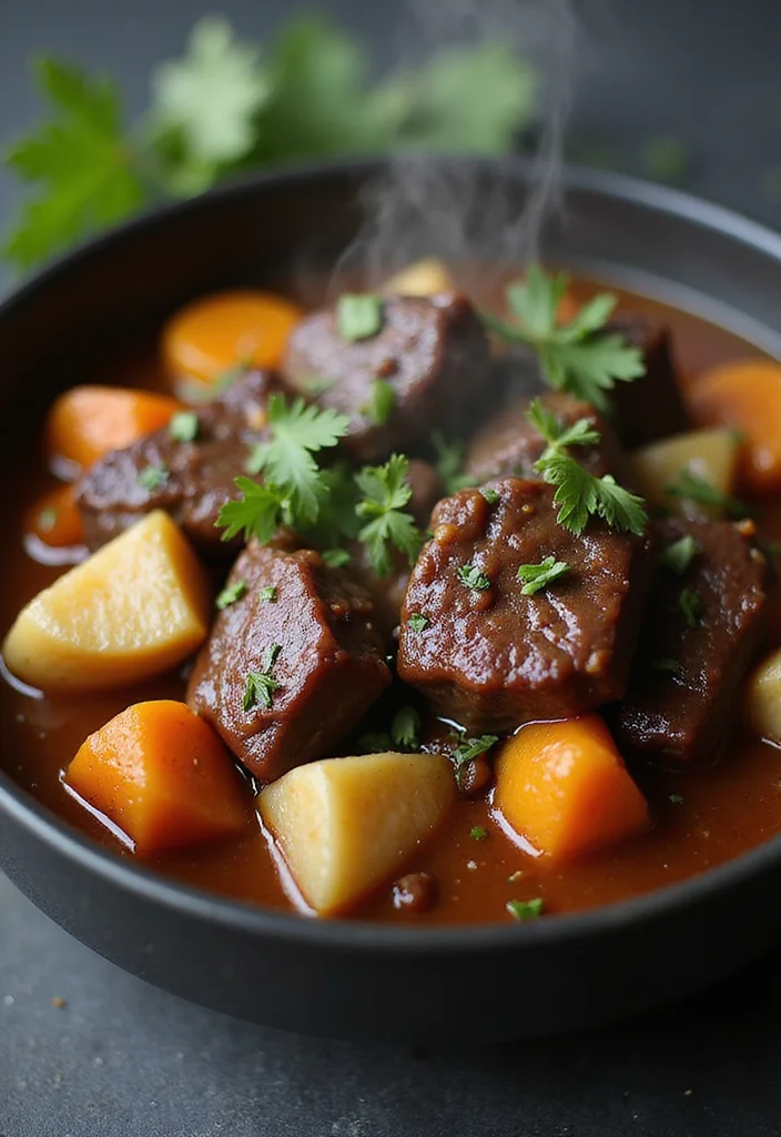 14 Beef Cheeks Slow Cooker Recipes Everyone Is Searching For - 5. Beef Cheeks with Root Vegetables 1