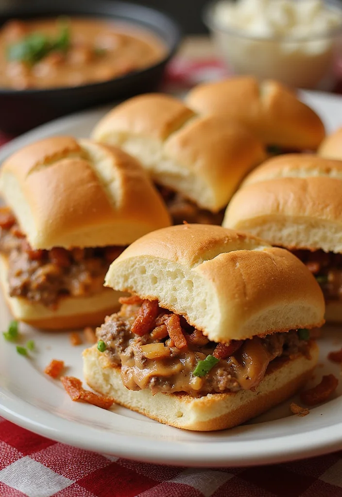 14 Genius Ways To Use Chipped Beef Dip Tonight - 13. Chipped Beef Dip Sliders 1