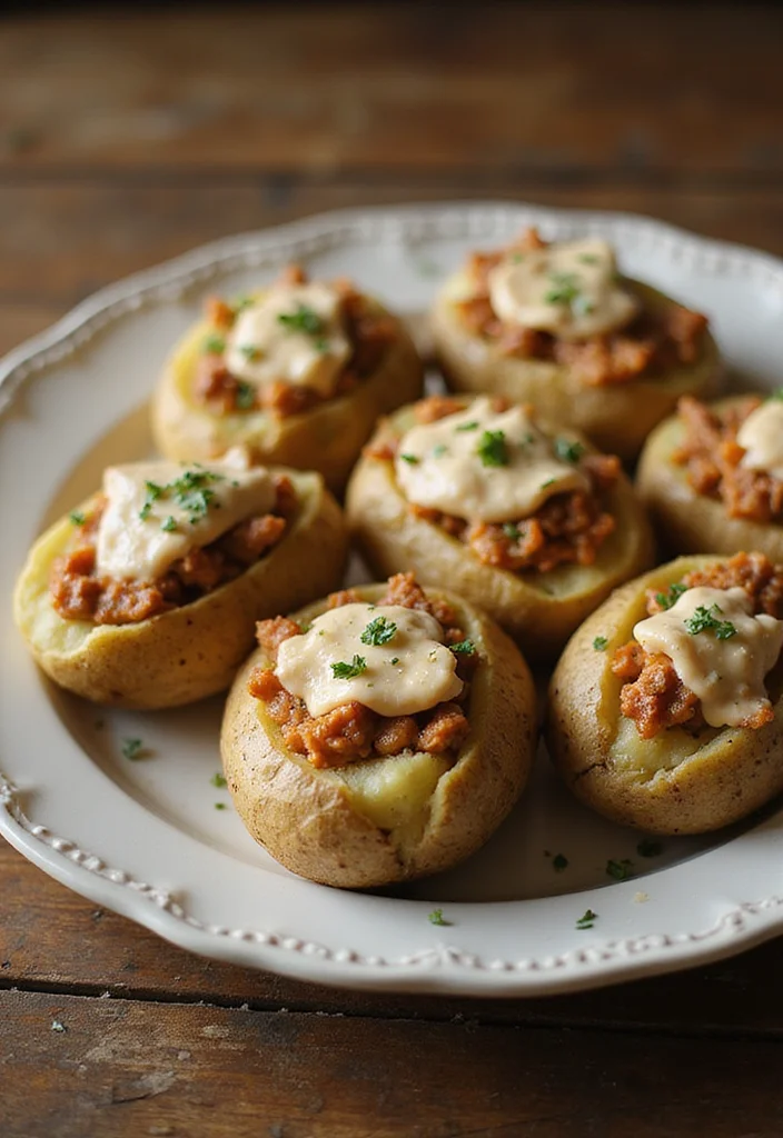 14 Genius Ways To Use Chipped Beef Dip Tonight - 9. Chipped Beef Dip Stuffed Potatoes 1