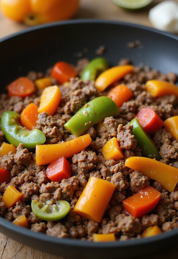 14 Ground Beef Hash Meals Perfect For Weeknight Cooking - 14. Ground Beef Hash with Bell Peppers 1