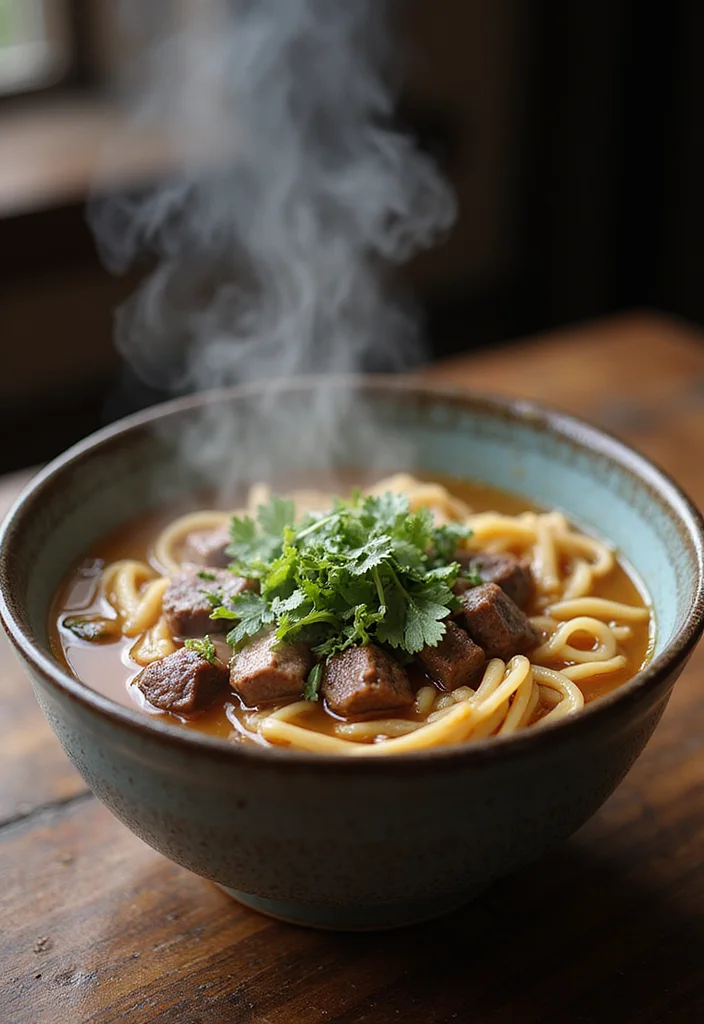 14 Shaved Beef Steak Recipes That Taste Incredible - 14. Beef Steak Noodle Soup 1