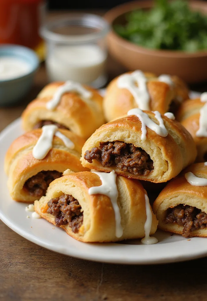 14 Underrated Ground Beef Crescent Roll Recipes Worth Making - 13. Stuffed Crescent Rolls with Ground Beef and Cheese 1