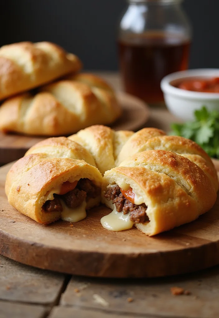 14 Underrated Ground Beef Crescent Roll Recipes Worth Making - 5. Beef-Stuffed Crescent Roll Pizza 1