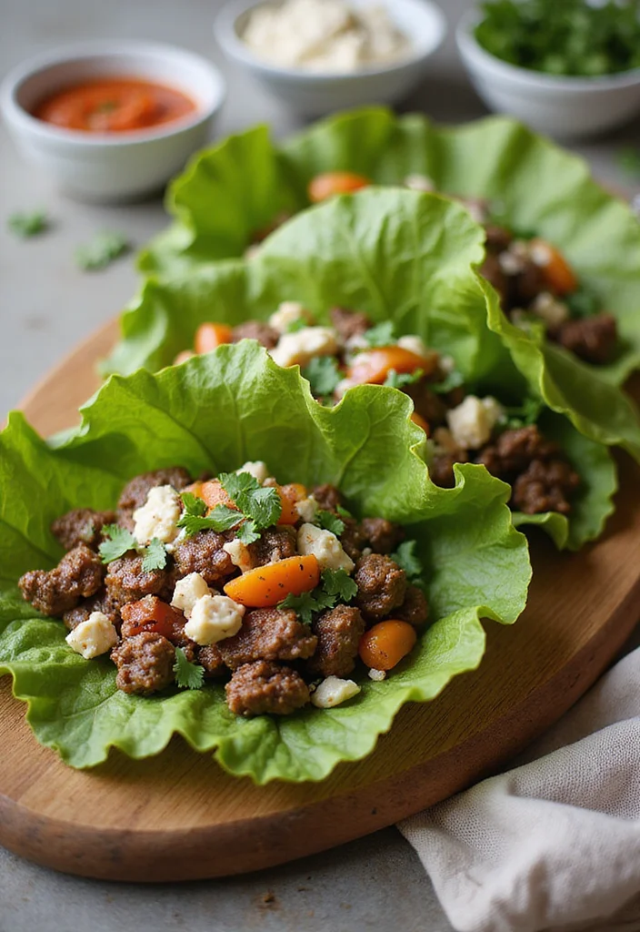 14 Underrated Ground Beef Recipes No Pasta Recipes Worth Making - 1. Zesty Beef Lettuce Wraps 1