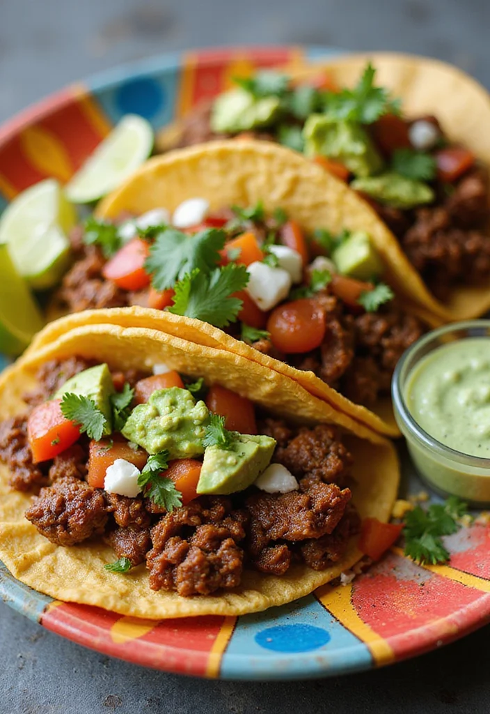 14 Underrated Ground Beef Recipes No Pasta Recipes Worth Making - 4. Savory Beef Tacos with Avocado Crema 1