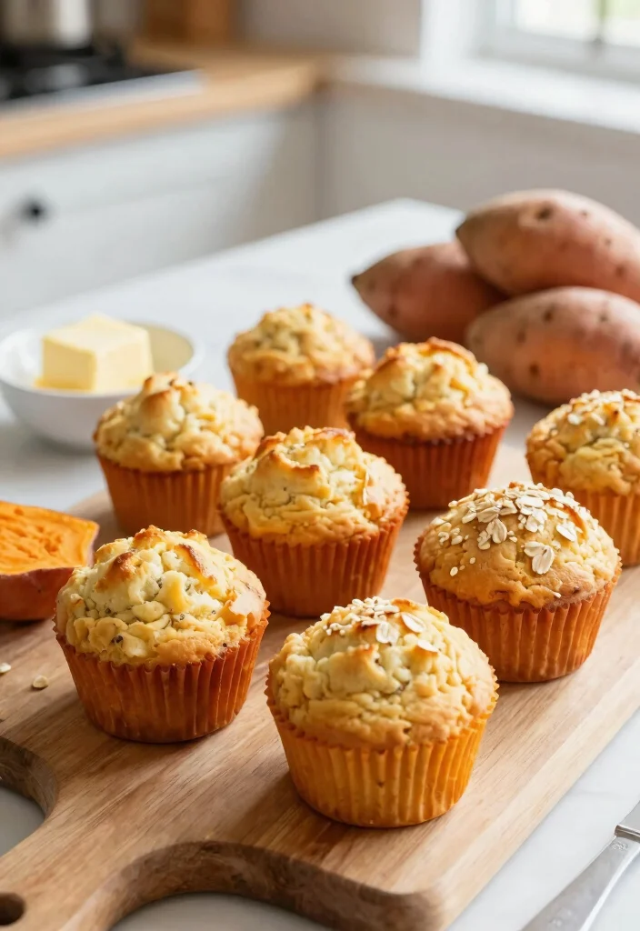 15 Canned Sweet Potato Recipes: Quick Comfort Dishes - 2. Sweet Potato Muffins 1