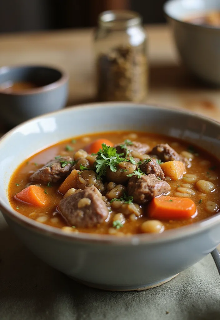 15 Comfort Food Beef Soup Bone Dishes To Warm Your Night - 7. Beef Barley Soup 1