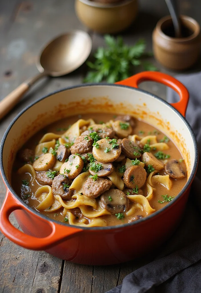 15 Easy Beef Stroganoff Recipe Easy Meals That Always Impress - 3. One-Pot Beef Stroganoff 1