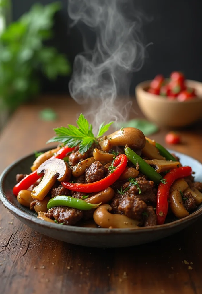15 Ground Beef Chinese Meals Perfect For Weeknight Cooking - 14. Beef and Mushroom Stir-Fry 1