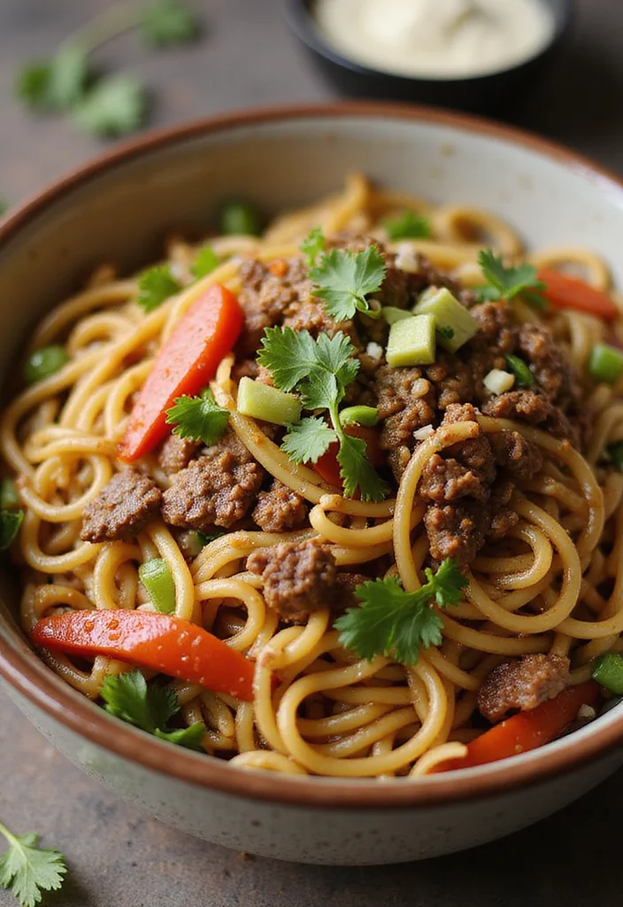 15 Ground Beef Chinese Meals Perfect For Weeknight Cooking - 5. Beef Lo Mein 1