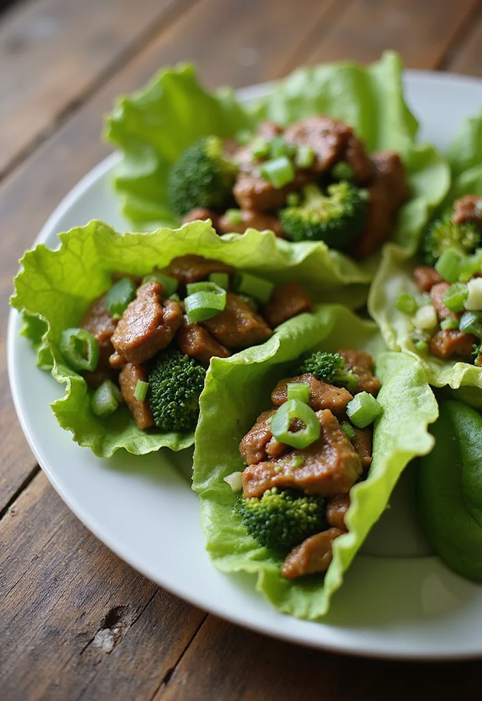15 Must-Try Low Carb Beef And Broccoli Dishes For Busy Nights - 4. Beef Broccoli Lettuce Wraps 1