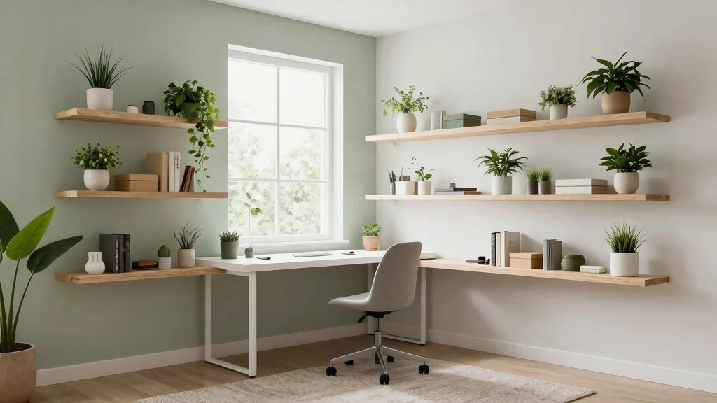 15 Office Wall Shelf Ideas That Maximize Vertical Space