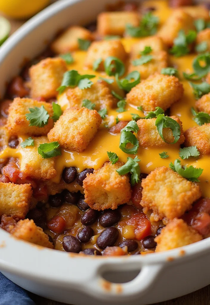 15 Tater Tot Casserole With Ground Beef Dinners That Even Picky Eaters Love - 11. Tex-Mex Tater Tot Casserole 1