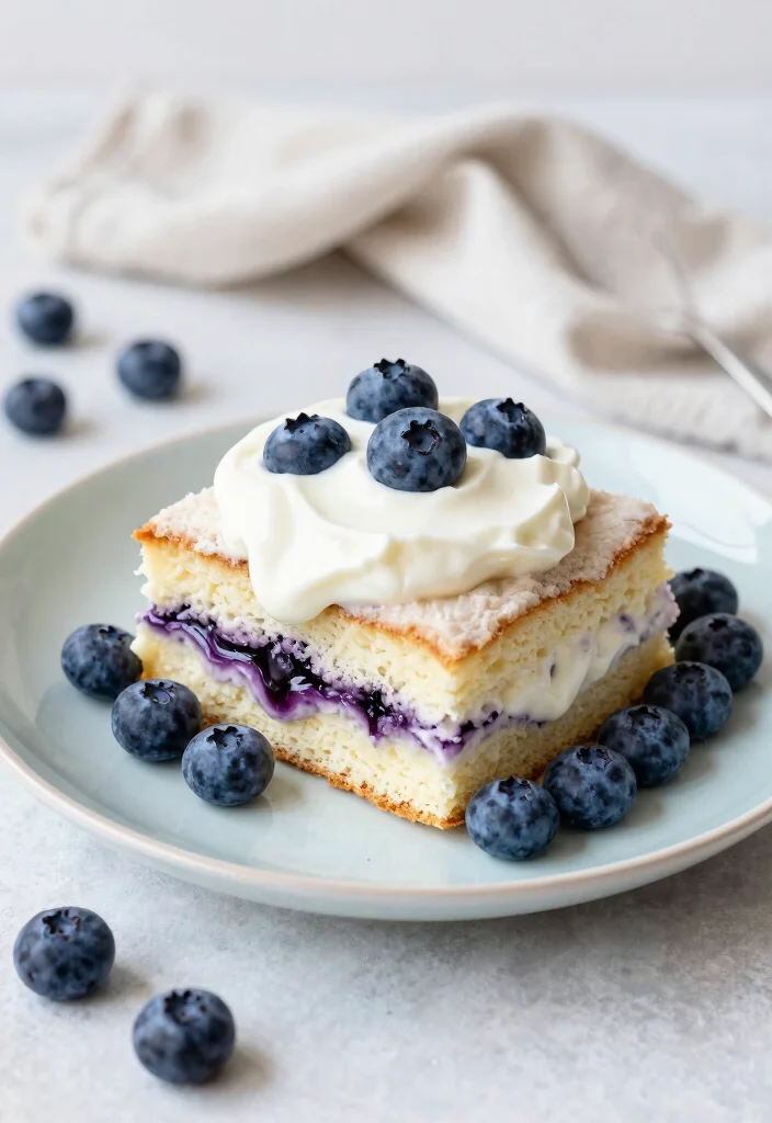 16 Blueberry Dump Cake Recipes: Sweet & Easy Gluten-Free Desserts - 14. Blueberry Yogurt Dump Cake 1