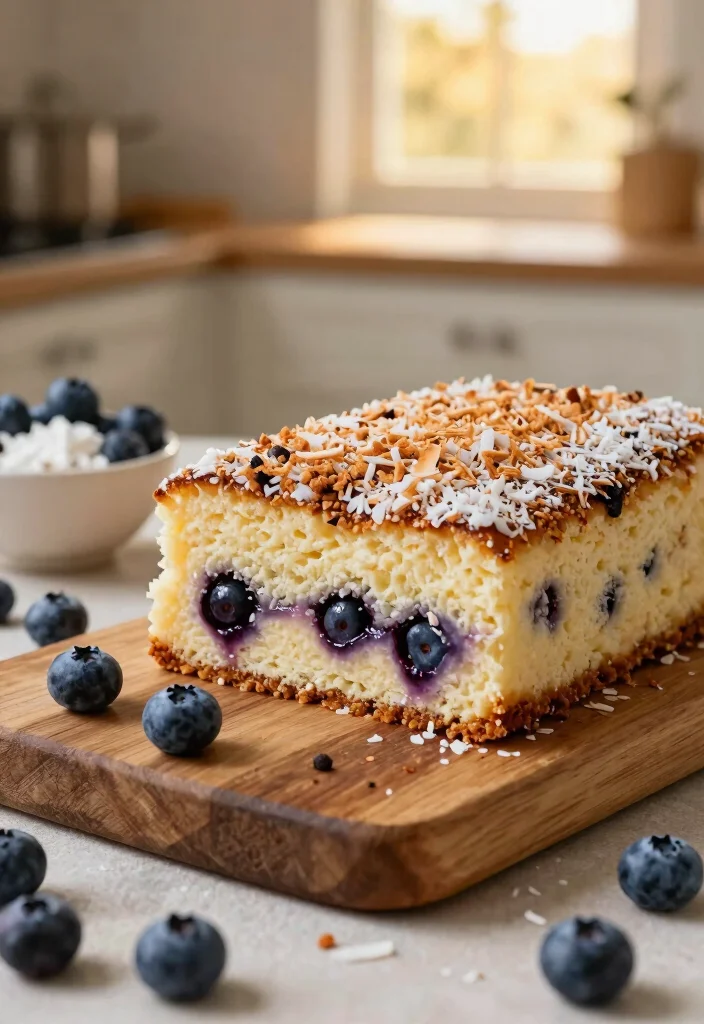 16 Blueberry Dump Cake Recipes: Sweet & Easy Gluten-Free Desserts - 4. Coconut Blueberry Dump Cake 1