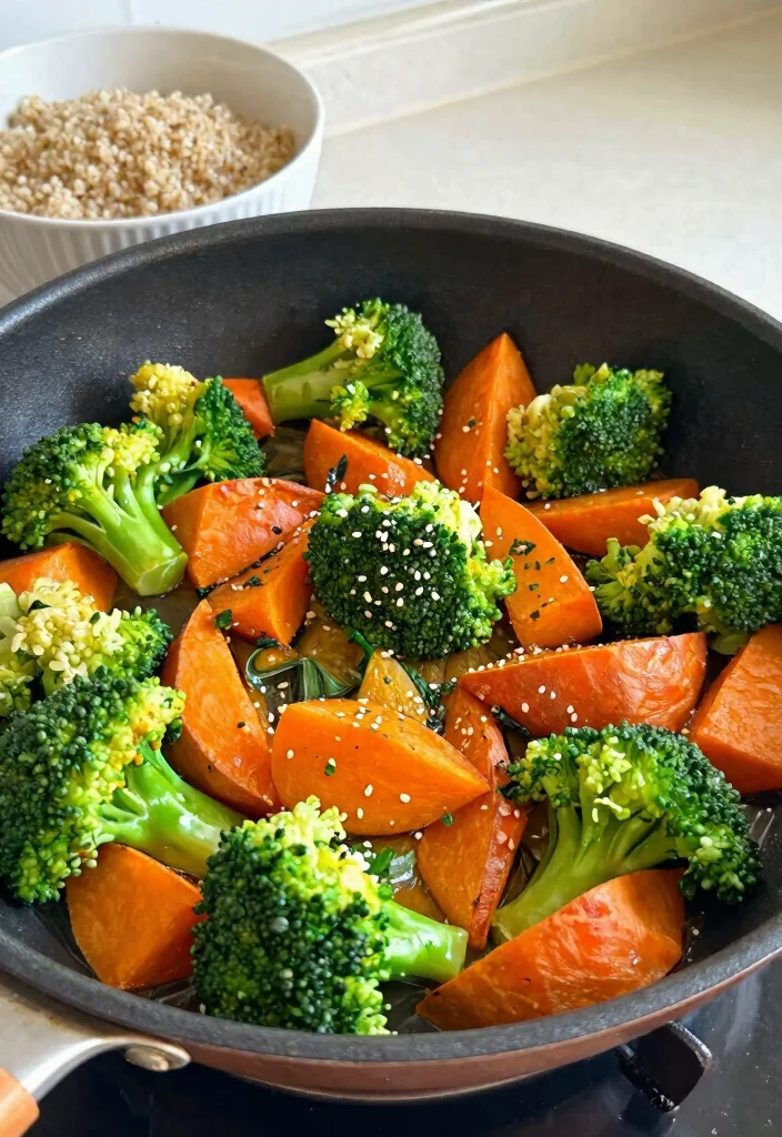 16 Boiled Sweet Potato Recipes: Wholesome Comfort Food for Family Meals - 16. Sweet Potato and Broccoli Stir-Fry 1