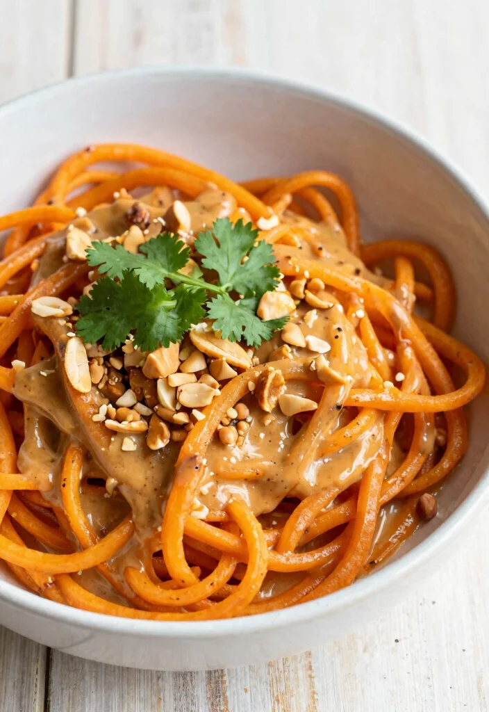 16 Boiled Sweet Potato Recipes: Wholesome Comfort Food for Family Meals - 6. Sweet Potato Noodles with Peanut Sauce 1