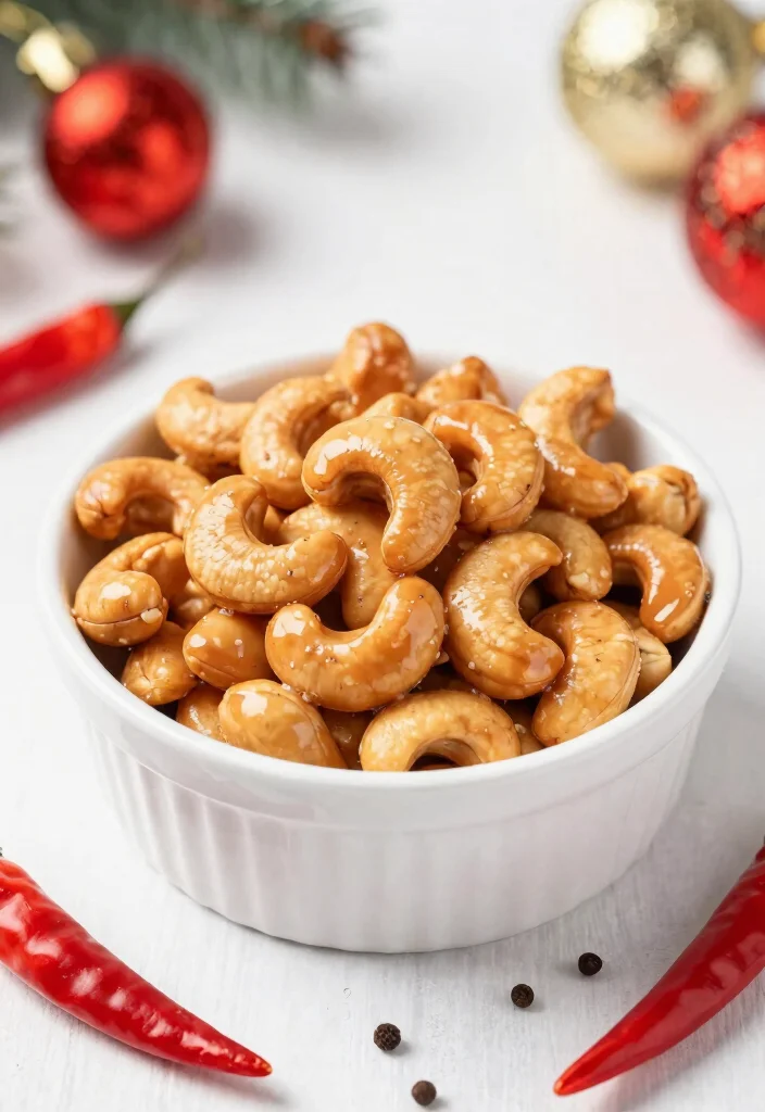 16 Christmas Snack Mix Recipes: Sweet Salty Holiday Treats - 13. Sweet & Spicy Cashew Mix 1
