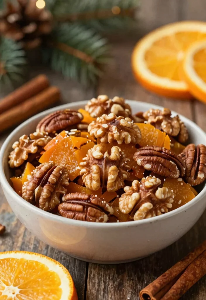 16 Christmas Snack Mix Recipes: Sweet Salty Holiday Treats - 8. Orange Cinnamon Nut Mix 1