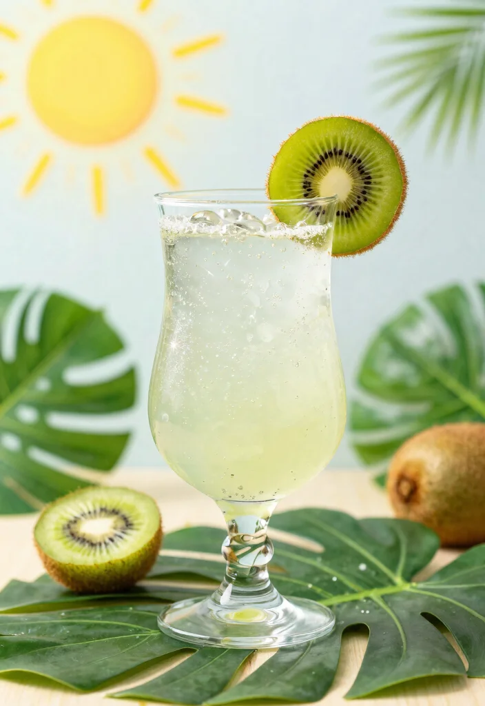 16 Coconut Water Drink Recipes: Hydrating Tropical Drinks - 4. Kiwi Coconut Spritzer 1