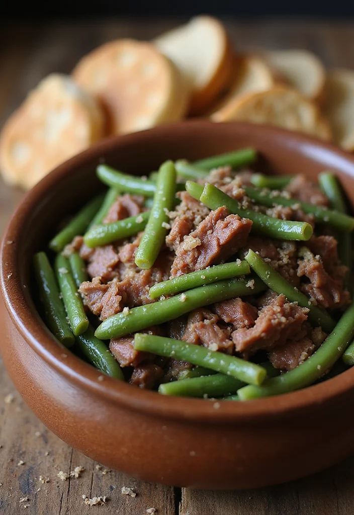 16 Crowd-Pleaser Corned Beef Dinner Ideas You'll Save Immediately - 6. Southern Corned Beef and Green Beans 1