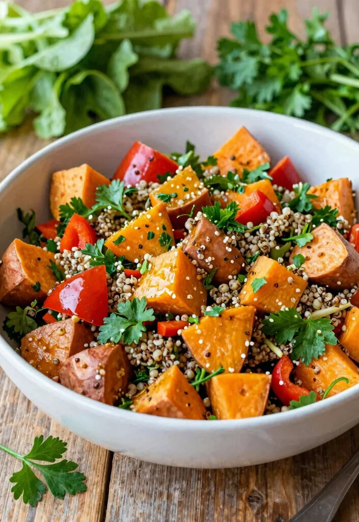 16 Cubed Sweet Potato Recipes: Crispy Versatile Sides - 16. Sweet Potato & Quinoa Salad 1