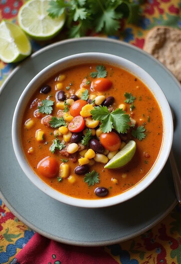 16 Easy Creamy Beef Taco Soup Meals That Always Impress - 3. Vegetarian Creamy Taco Soup 1