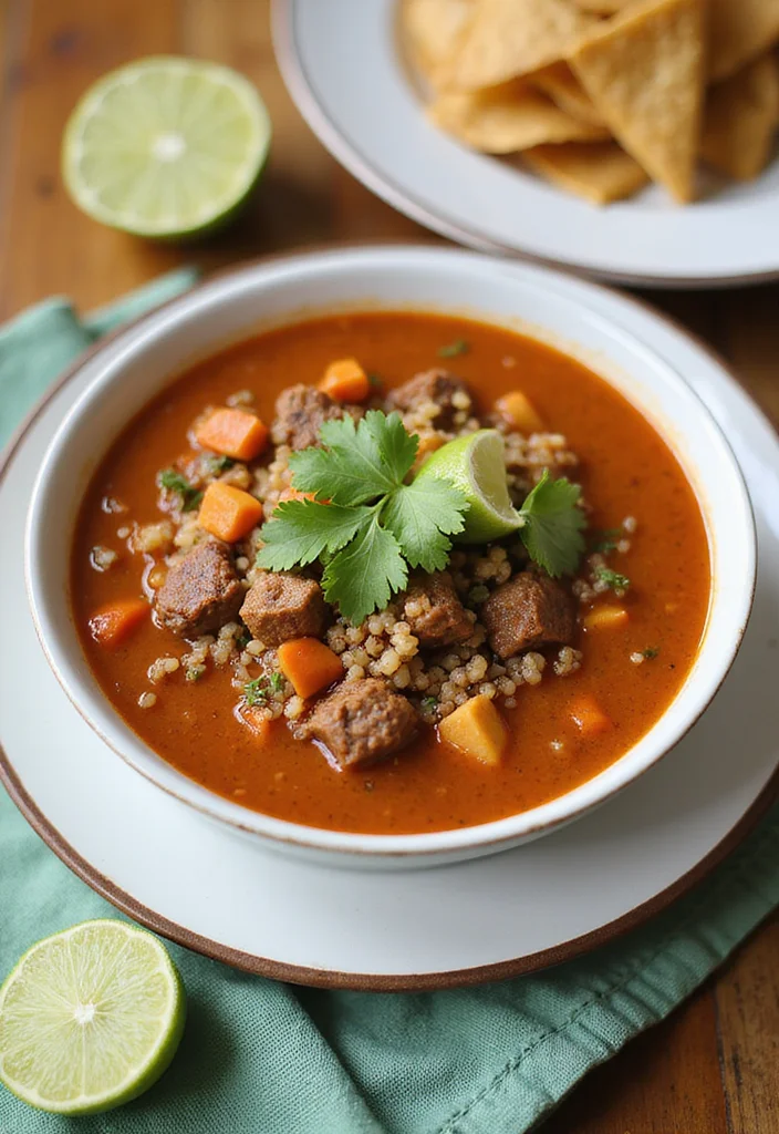16 Easy Creamy Beef Taco Soup Meals That Always Impress - 5. Creamy Beef Taco Soup with Quinoa 1