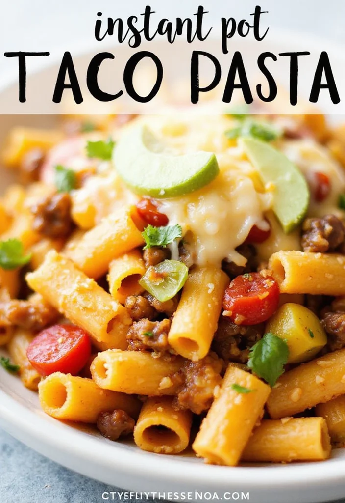 16 Easy Ground Beef Instant Pot Meals That Always Impress - 1. Instant Pot Taco Pasta 1