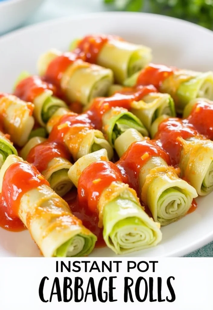 16 Easy Ground Beef Instant Pot Meals That Always Impress - 10. Instant Pot Cabbage Rolls 1