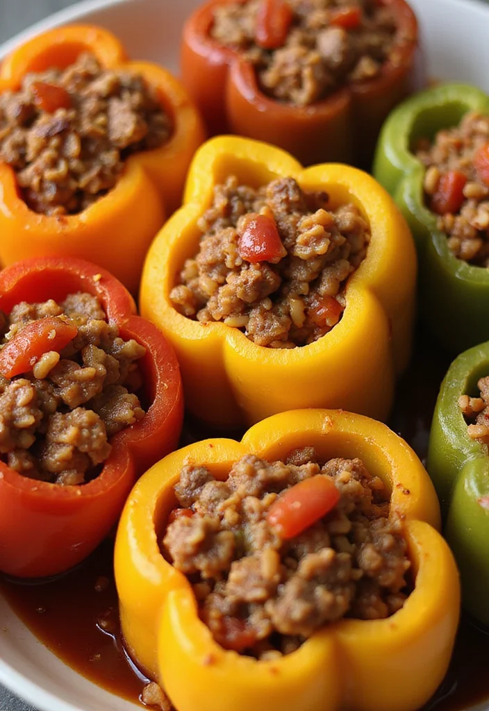 16 Easy Ground Beef Instant Pot Meals That Always Impress - 5. Instant Pot Stuffed Peppers 1