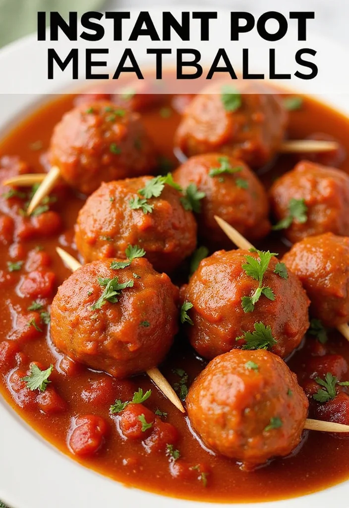 16 Easy Ground Beef Instant Pot Meals That Always Impress - 7. Instant Pot Meatballs 1