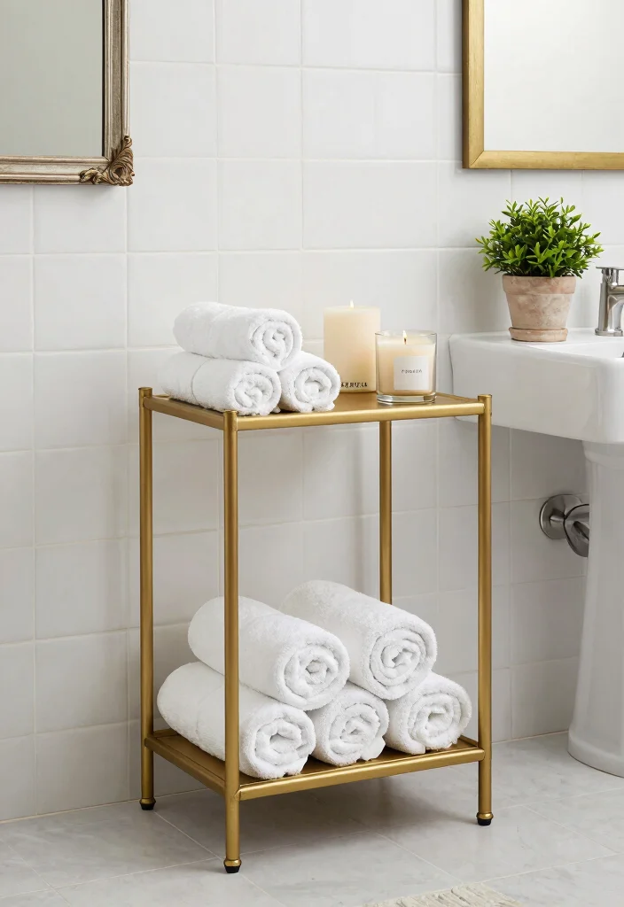 16 Francia Decoracion Stand Ideas With Elegant Display Style - 3. Stylish Bathroom Storage 1