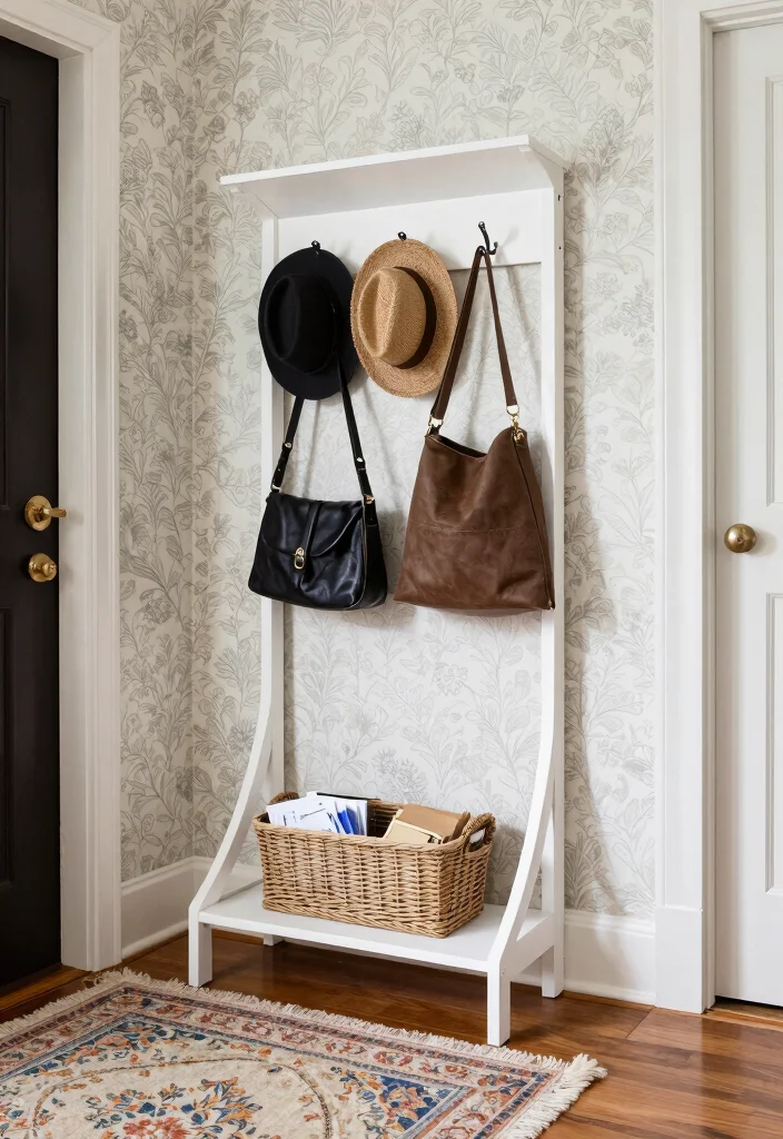 16 Francia Decoracion Stand Ideas With Elegant Display Style - 6. Functional Entryway Organization 1