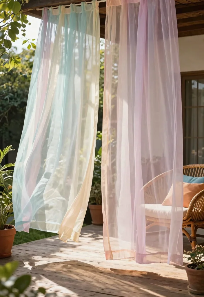 16 Patio Door Curtains Ideas With Flowing Elegance - 1. Sheer Elegance 1