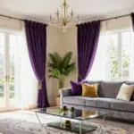 16 Purple Curtains Living Room Ideas With Bold Luxe Style