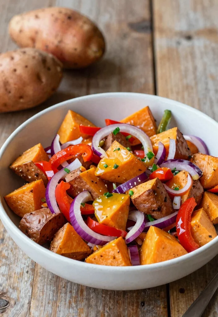 17 Baked Sweet Potato Recipes: Simple Healthy Classics - 9. Sweet Potato Salad 1