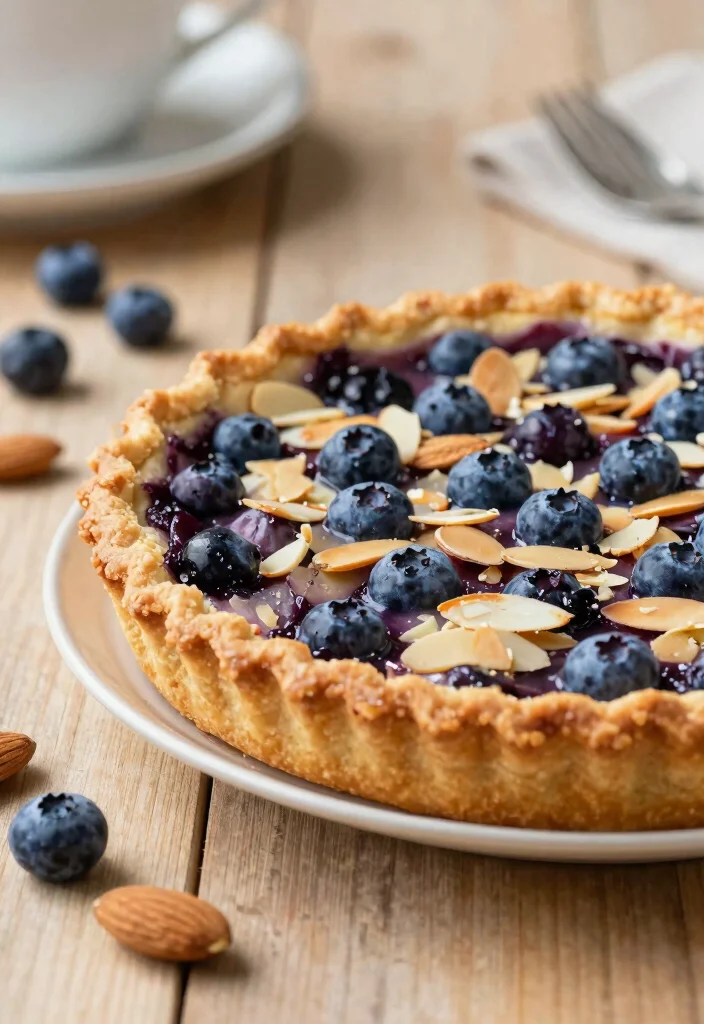 17 Blueberry Pie Filling Recipes Perfect for Baking - Blueberry Almond Pie Filling 1