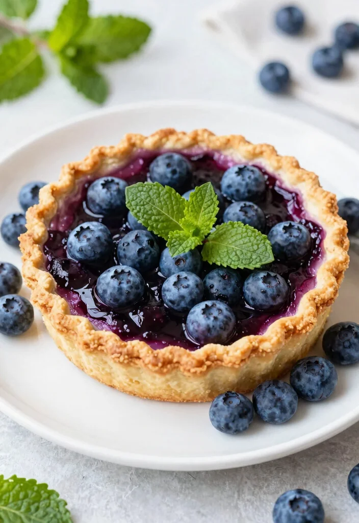 17 Blueberry Pie Filling Recipes Perfect for Baking - Blueberry Mint Pie Filling 1