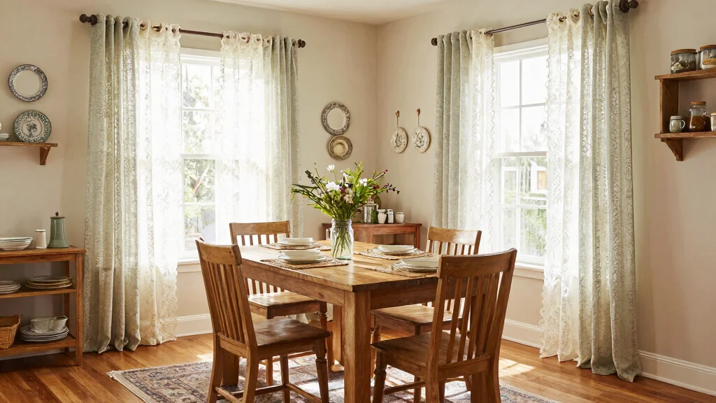 17 Cafe Curtains Dining Room Ideas With Cozy Vintage Feel