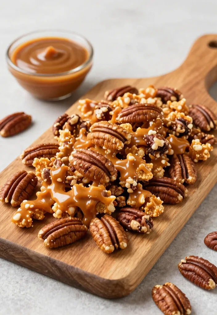 17 Chex Mix Recipes Sweet Crunchy Snack Ideas - 2. Caramel Pecan Chex Mix 1