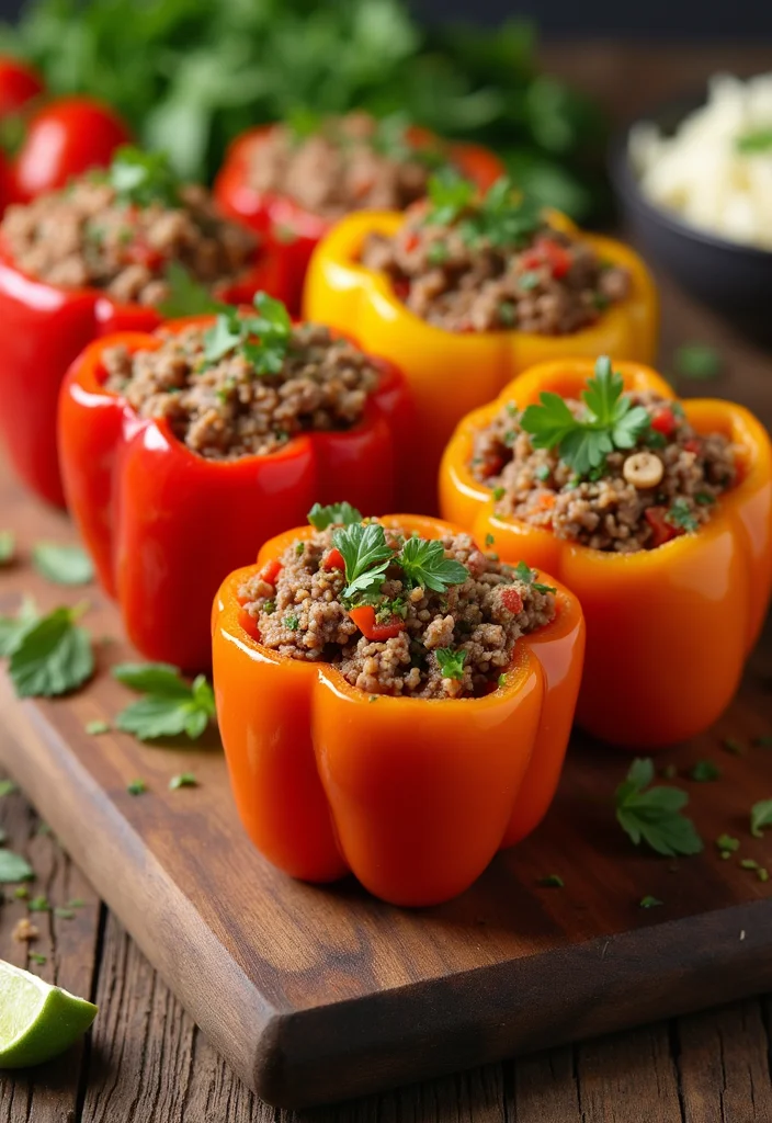 17 Ground Beef Sandwiches Dinners That Even Picky Eaters Love - 17. Ground Beef Stuffed Peppers 1
