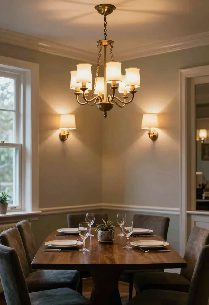 17 Modern Chandelier Dining Room Luxury Ideas With Statement Glow - 12. Layered Lighting Effects 1