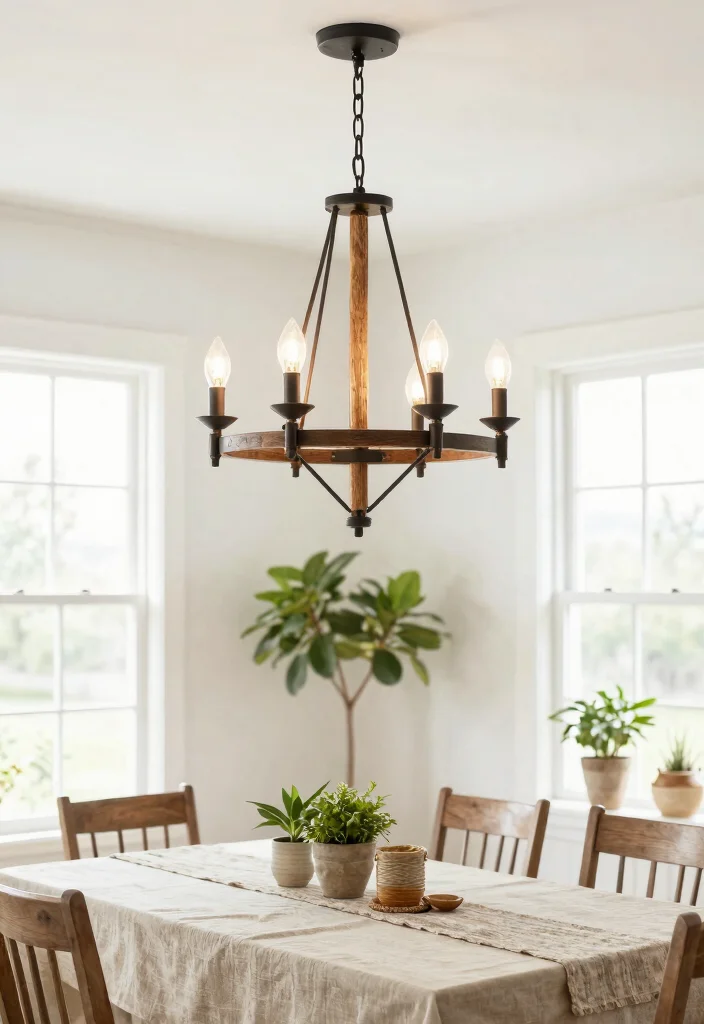 17 Modern Chandelier Dining Room Luxury Ideas With Statement Glow - 15. Outdoor-Style Chandeliers 1