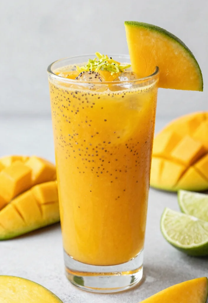 17 Refreshing Chia Seed Drink Recipes for Healthy Sips - 6. Mango Chia Seed Refresher 1